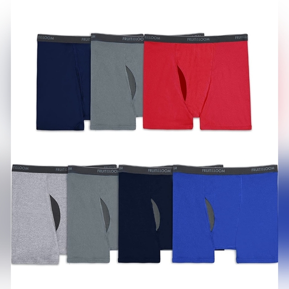 Fruit of the Loom Underwear & Socks 7 Pack Nwot Mens Boxer Briefs